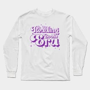 In My Reading Books Era Teachers Autism Awareness Book Lover purple T-Shirt Long Sleeve T-Shirt